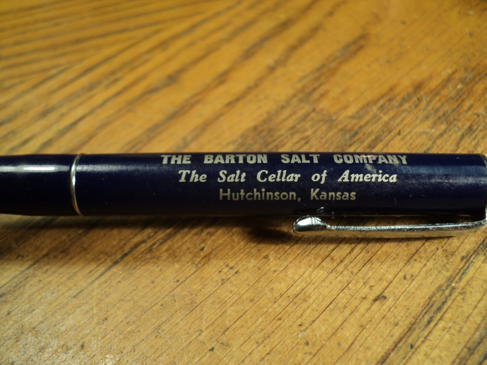 Vintage Ritepoint Mechanical Pencil Barton Salt Company 5-5/16″ Long Can Top