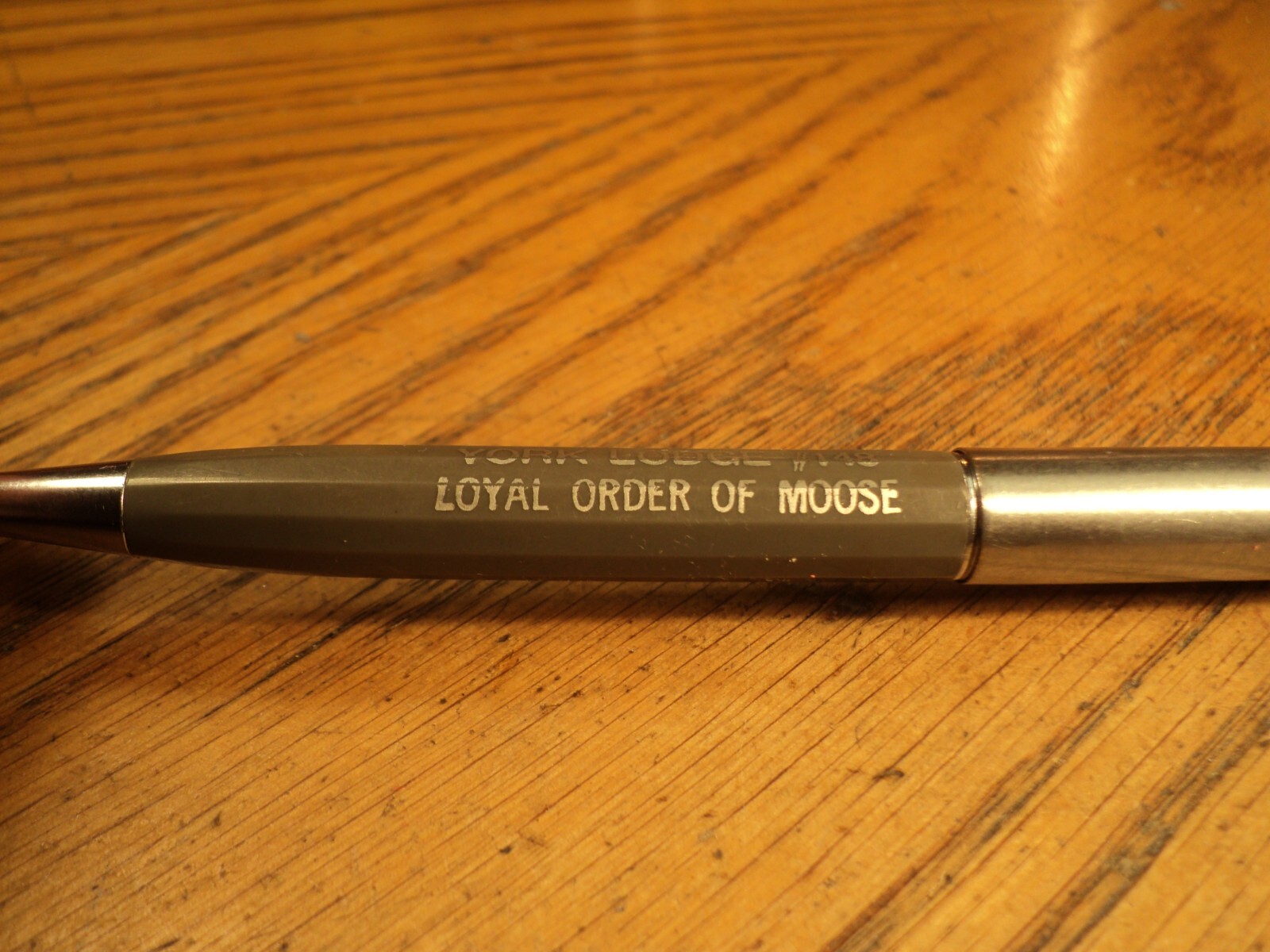 Vintage Mechanical Pencil & Pen Moose York Lodge #148 5-3/16″ Long Unbranded
