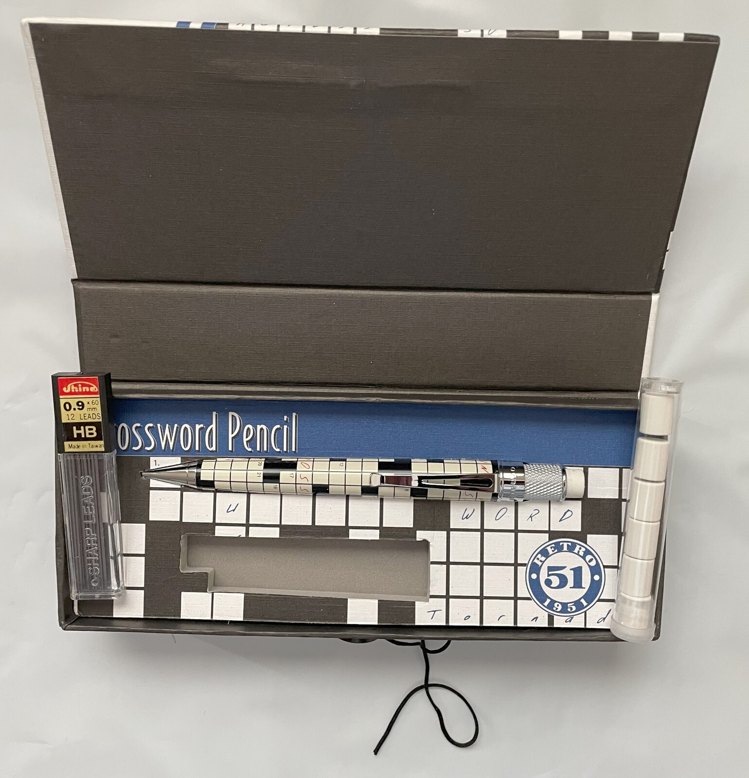 Retro 51 1951 Vintage Crossword .9MM Mechanical Pencil, NEW OLD STOCK *PRISTINE*
