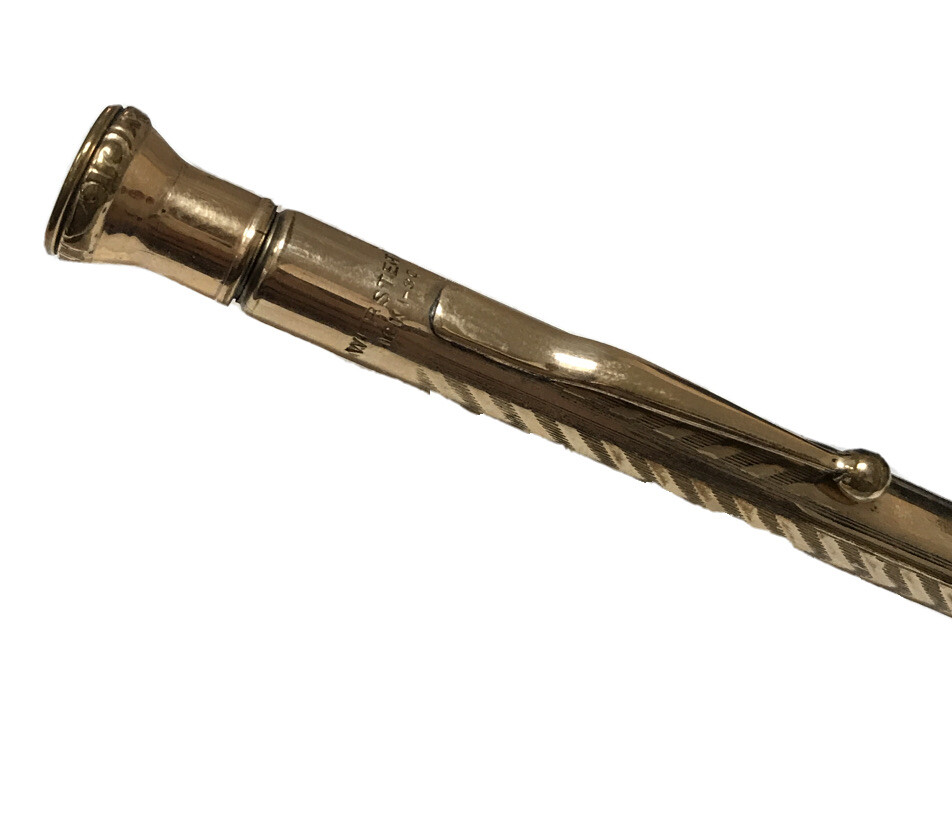 WEBSTER 12K 1/30 GOLD FILLED FANCY MECHANICAL PENCIL TWIST AND CLICK