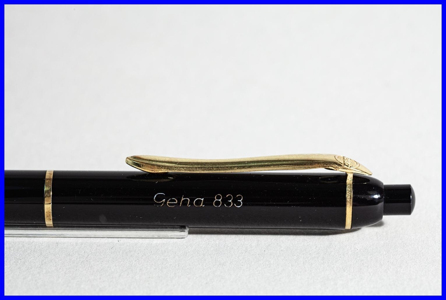 1960s GEHA N° 833 Pencil in Black & Gold for 1.18mm Leads