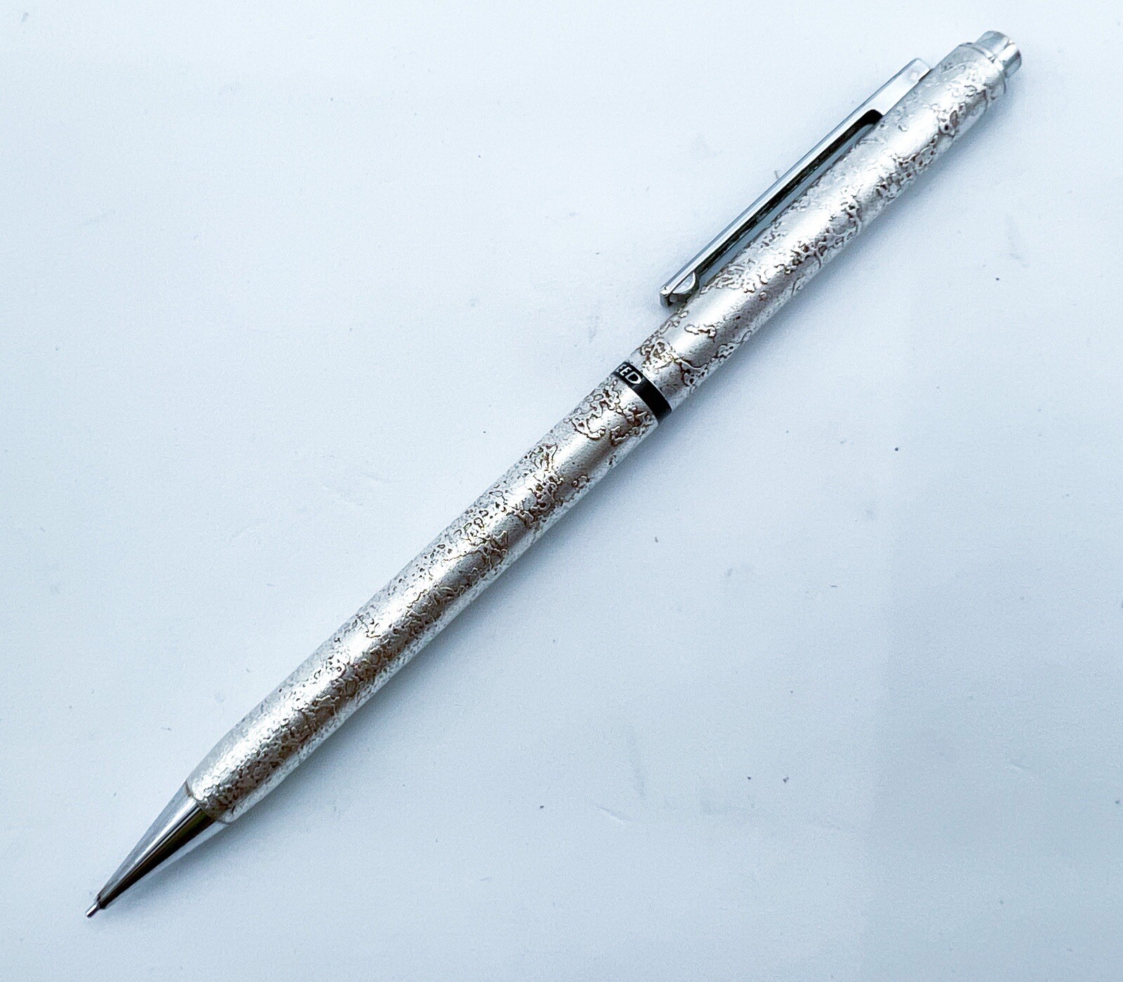 mitsubishi Exceed Silver mechanical pencil 0.5mm metal With Box Rare