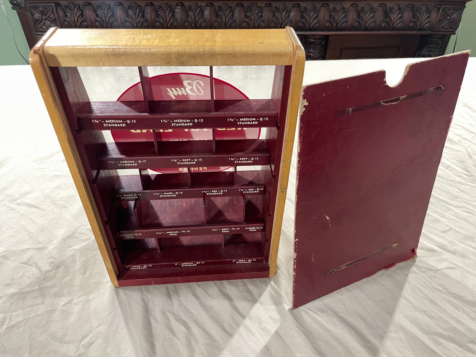 Vintage WAHL Eversharp General Store Countertop Pencil Lead Display Case ~ ExC