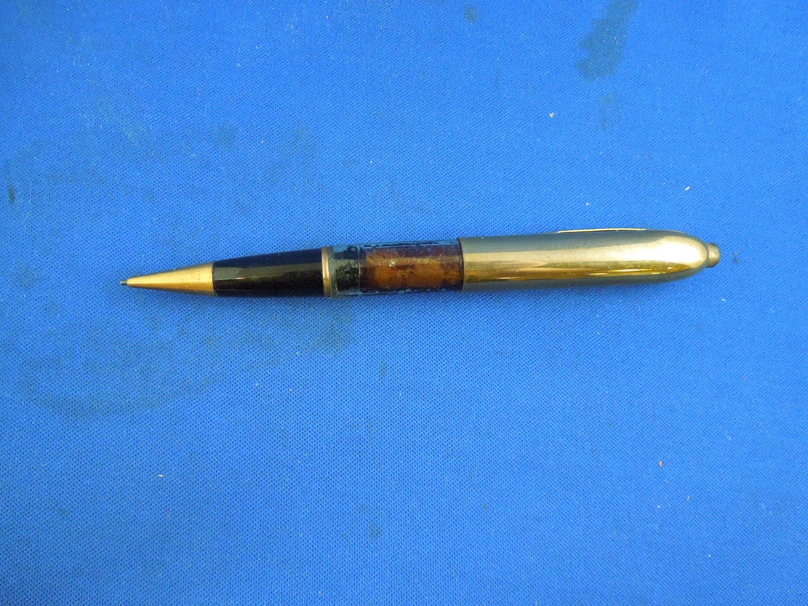 Vintage Mechanical Pencil Fancy Desk Pen Style Goldtone and Brown