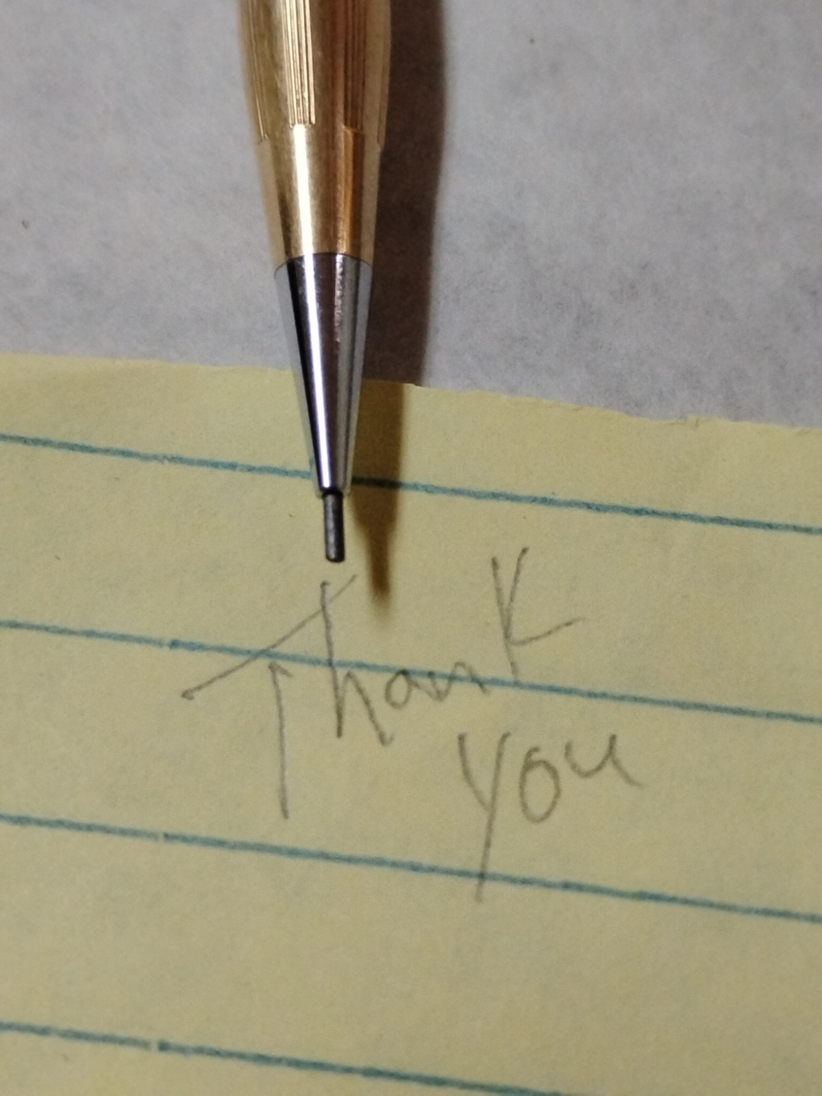 VTG Cross 10k Gold Filled Pencil with J&L Steel Logo Works-sm Dent L0#