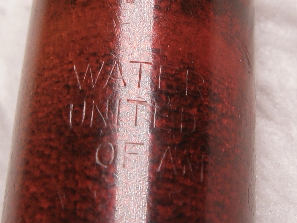 Waterman’s Clear Red/Orange tint with Gold Tone metal Vintage Mechanical Pencil