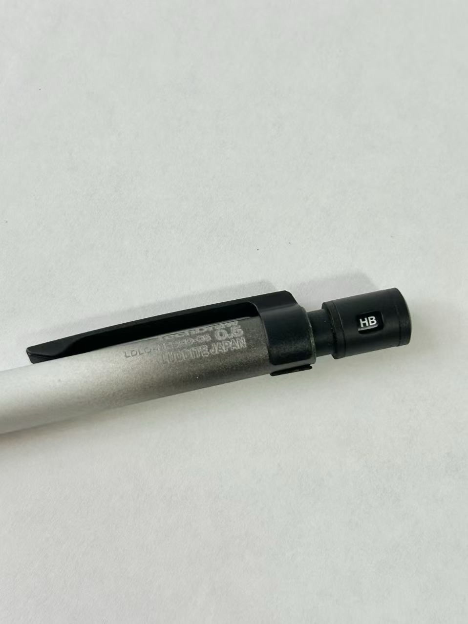 Luddite TechDraw Mechanical Pencil 0.5mm Drafting Knurled Black Silver Japan