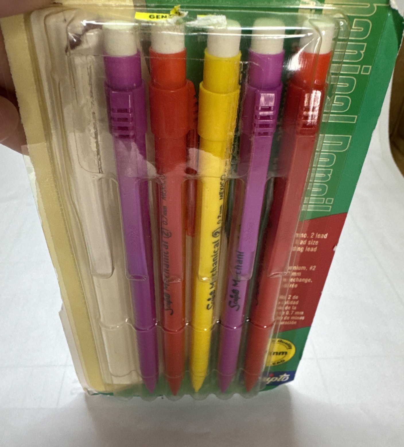 Vintage 2000 Scripto Multicolor Mechanical Pencils .7mm B5009M 5 of 6 Set