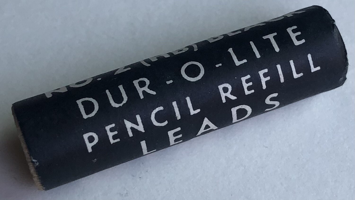 Vintage DUR-O-LITE Mechanical Pencil Lead HB 1.18mm NOS Sealed Wood Tube USA