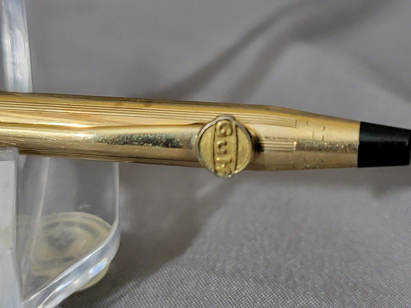 Vintage CROSS Gold Filled Mechanical Pencil USA GULF Gas Emblem