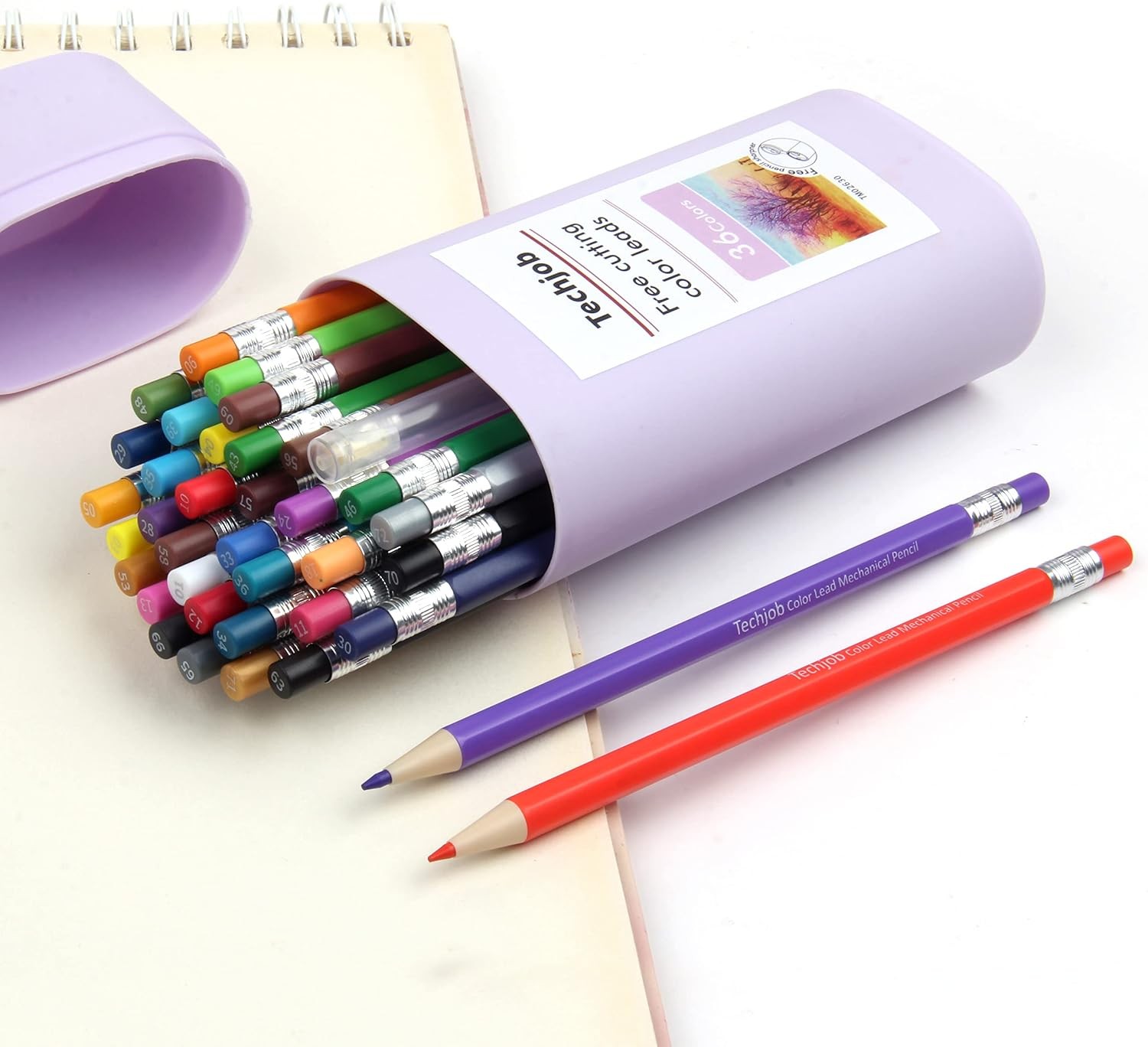 Colored Mechanical Pencil 2.6mm for Coloring and Drawing, Mechanical Colored