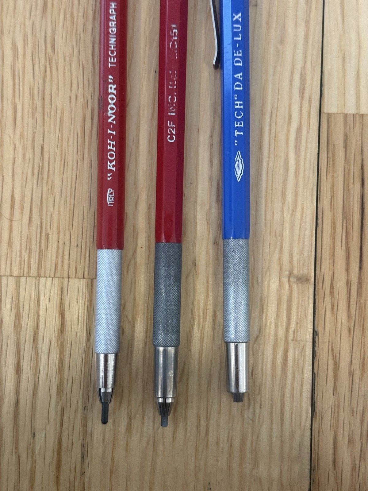 Vintage Lead Holders Lot Of 3 Mixed Brands