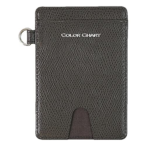 Itoya Color Chart: Genuine Leather Pass Case 84 Anchor Gray Japan