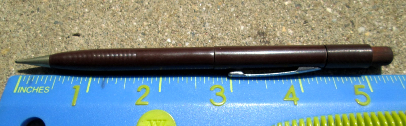 Fineline Brand Brown Thin Mechanical Pencil Vintage As-Is