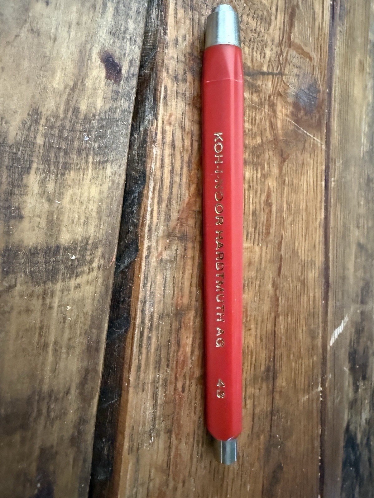 Vintage Koh I Noor Hardtmuth AG 43 Double End Drafting Pencil Lead Holder Red
