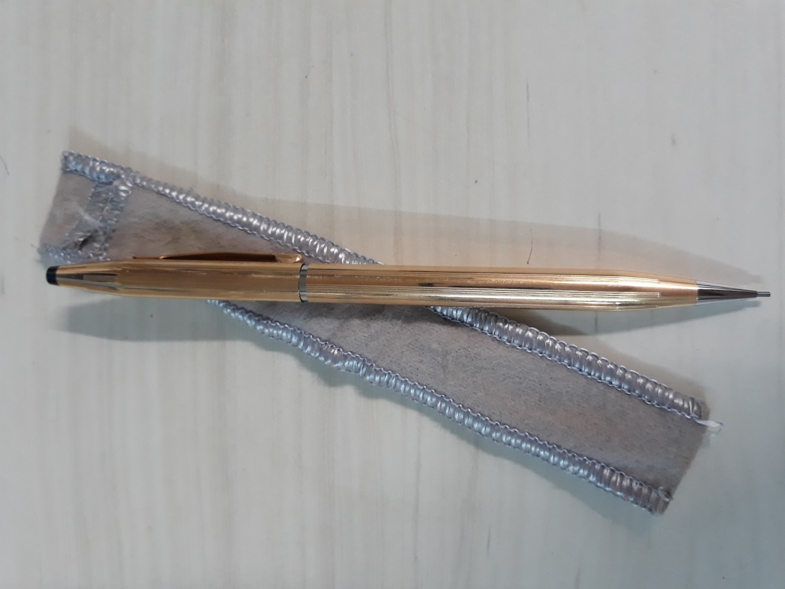 Cross 1/20 14K Gold Filled Pencil Lightly Used Excellent Condition With Pouch