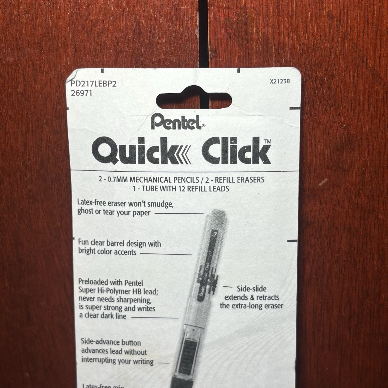 Pentel Quick Click 5 Piece Mechanical Pencil Set Assorted Colors 2 Pack