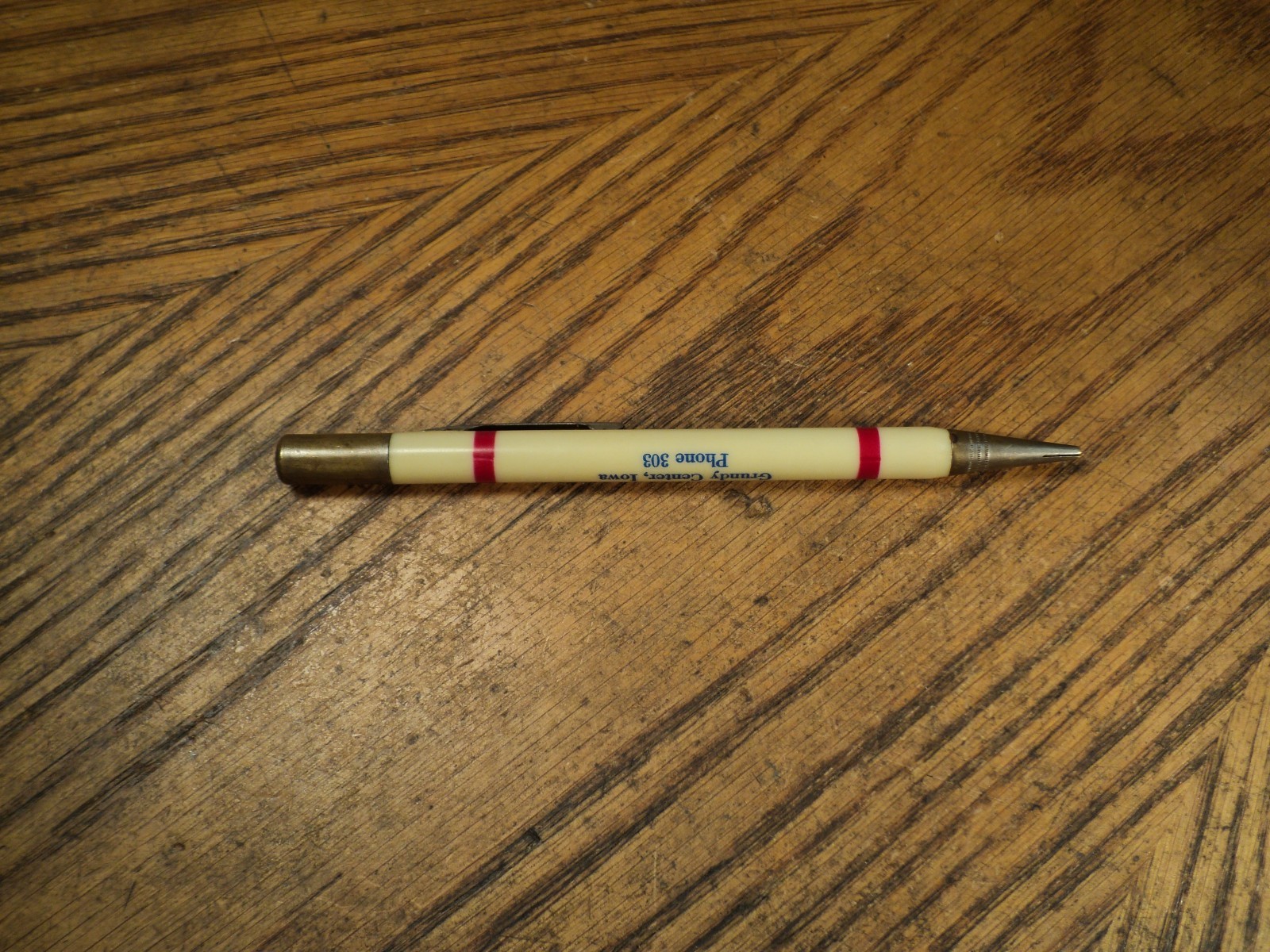 Vintage Mechanical Pencil Lee Schulze Shell Service Grundy Center Iowa.