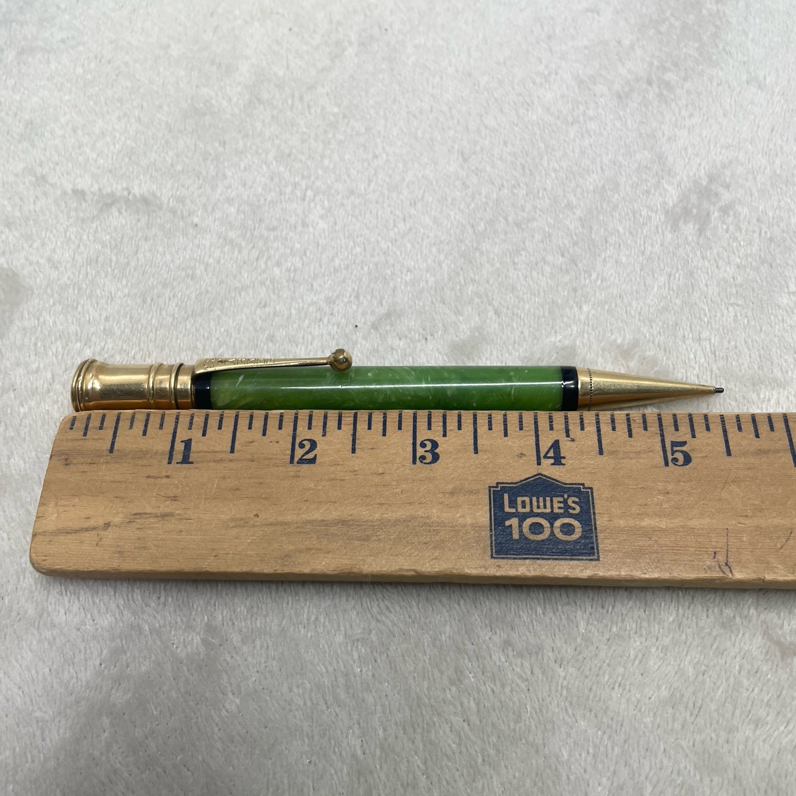 1920s Parker Jade Green Mechanical Pencil Clip Vintage USA Engravd ‘Hollis Kerr’