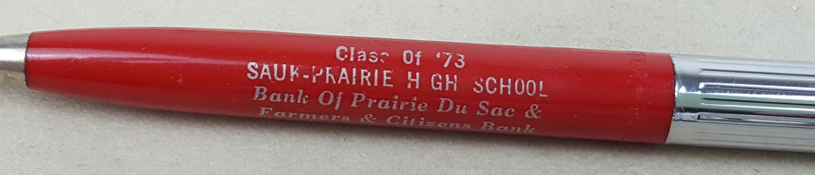 Schaffer 1973 ’73 Sauk-Prarie High School Sauk City Wisconsin Mechanical Pencil