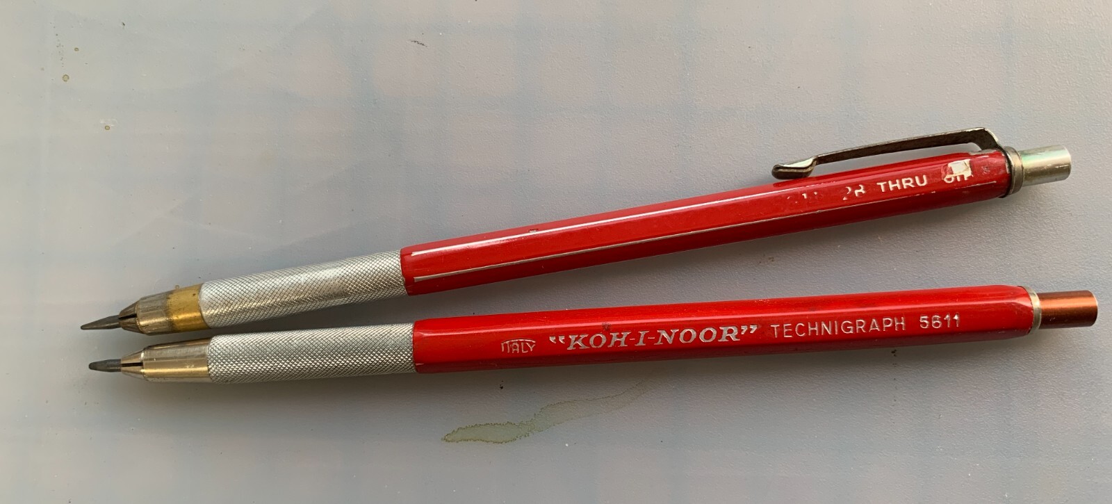 Two Vintage Koh-I-Noor Technigraph Drafting Mechanical Pencil + Extra Leads