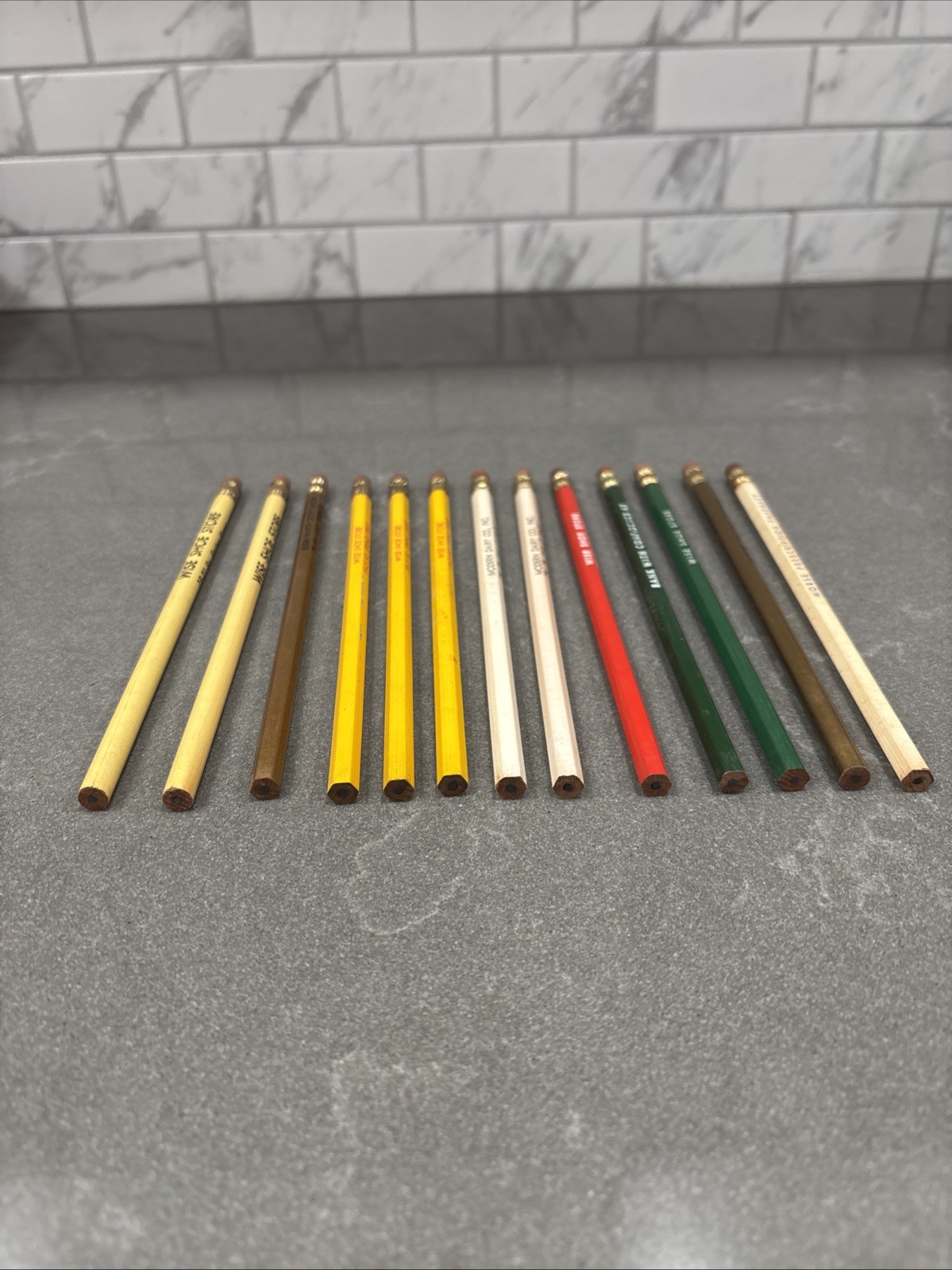 Lot 13 Vintage Advertising Pencils Elgin Illinois Wise Shoe Modern Dairy Morse