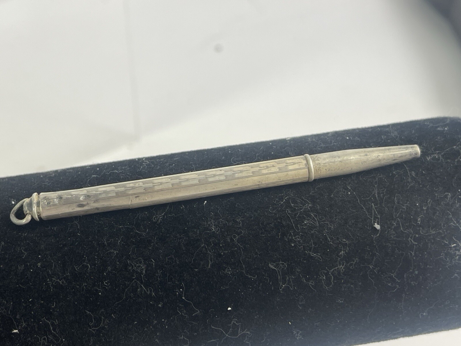 Vintage Sterling Silver 925 Mechanical Pencil w/ Excellent Etched Finish 4″