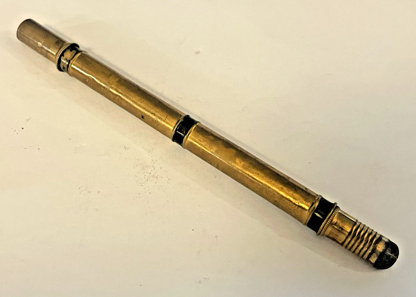 Vintage E. EBERHARD FABER Mechanical Pencil Lead Made USA Yellow Gold Tone🌺