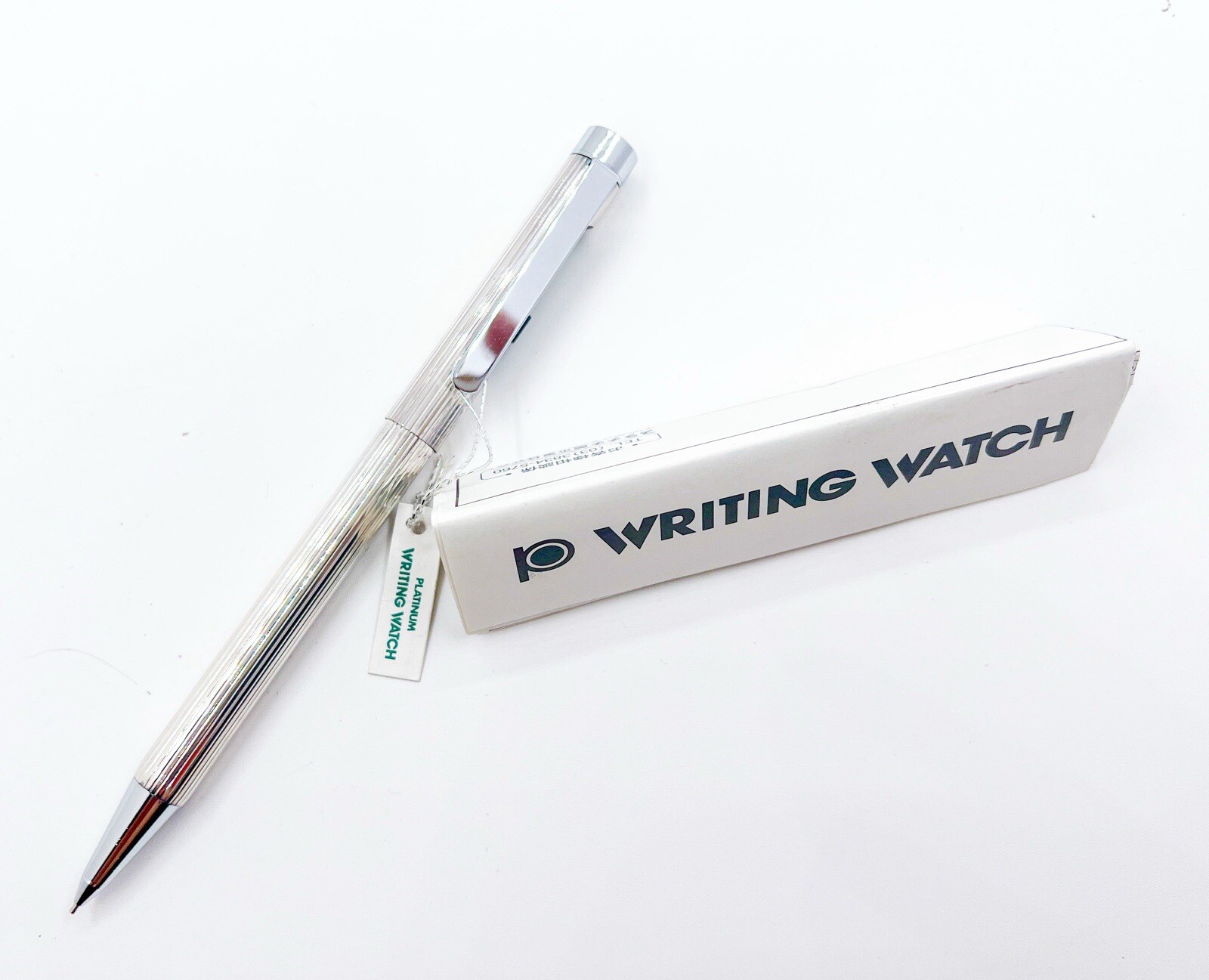 new Platinum silver Plated Mechanical Pencil Sliding Sleeve Watch Functional