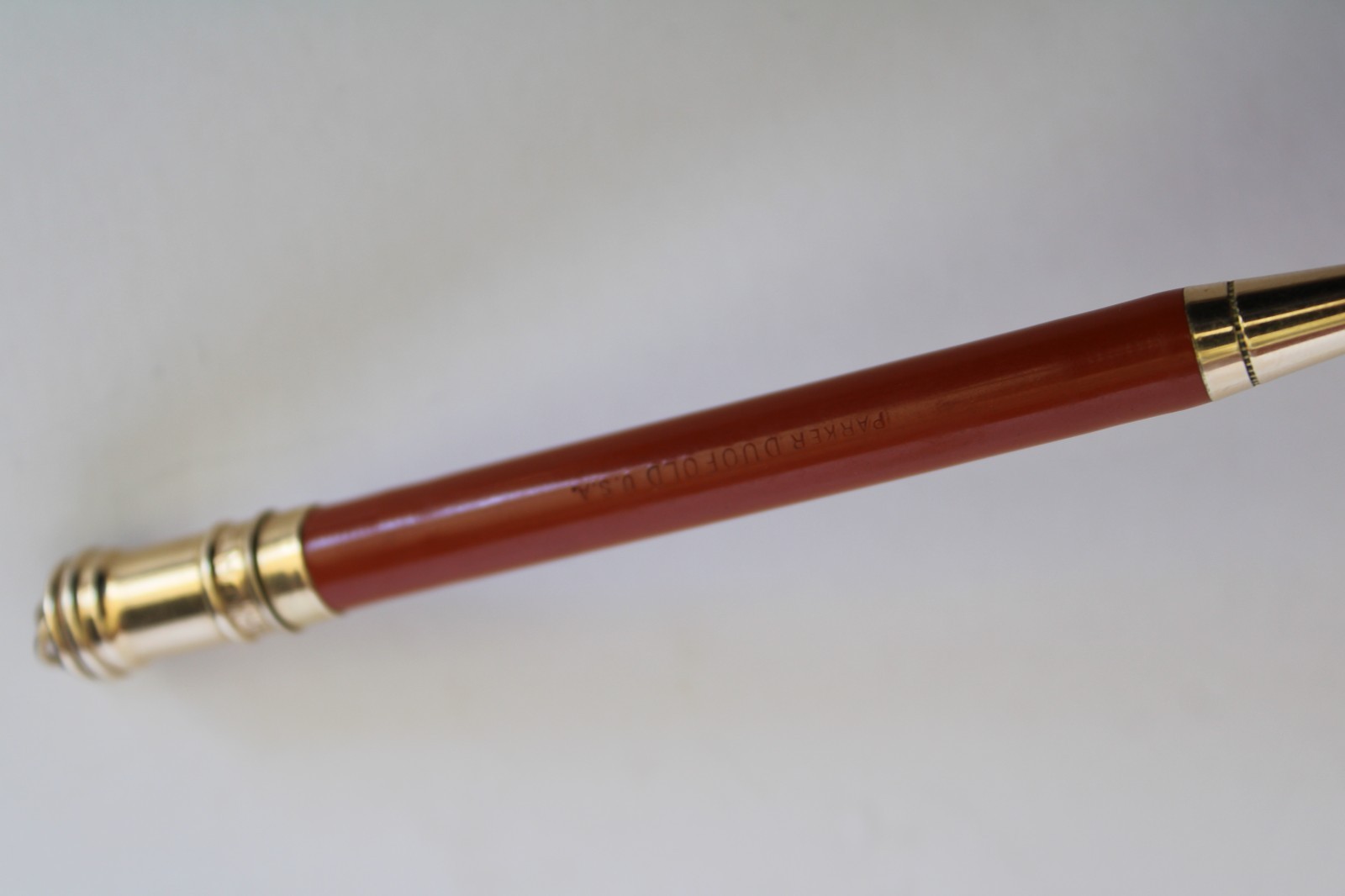 Vintage 1920’s Parker Orange Mechanical Twist Pencil (4.75″)