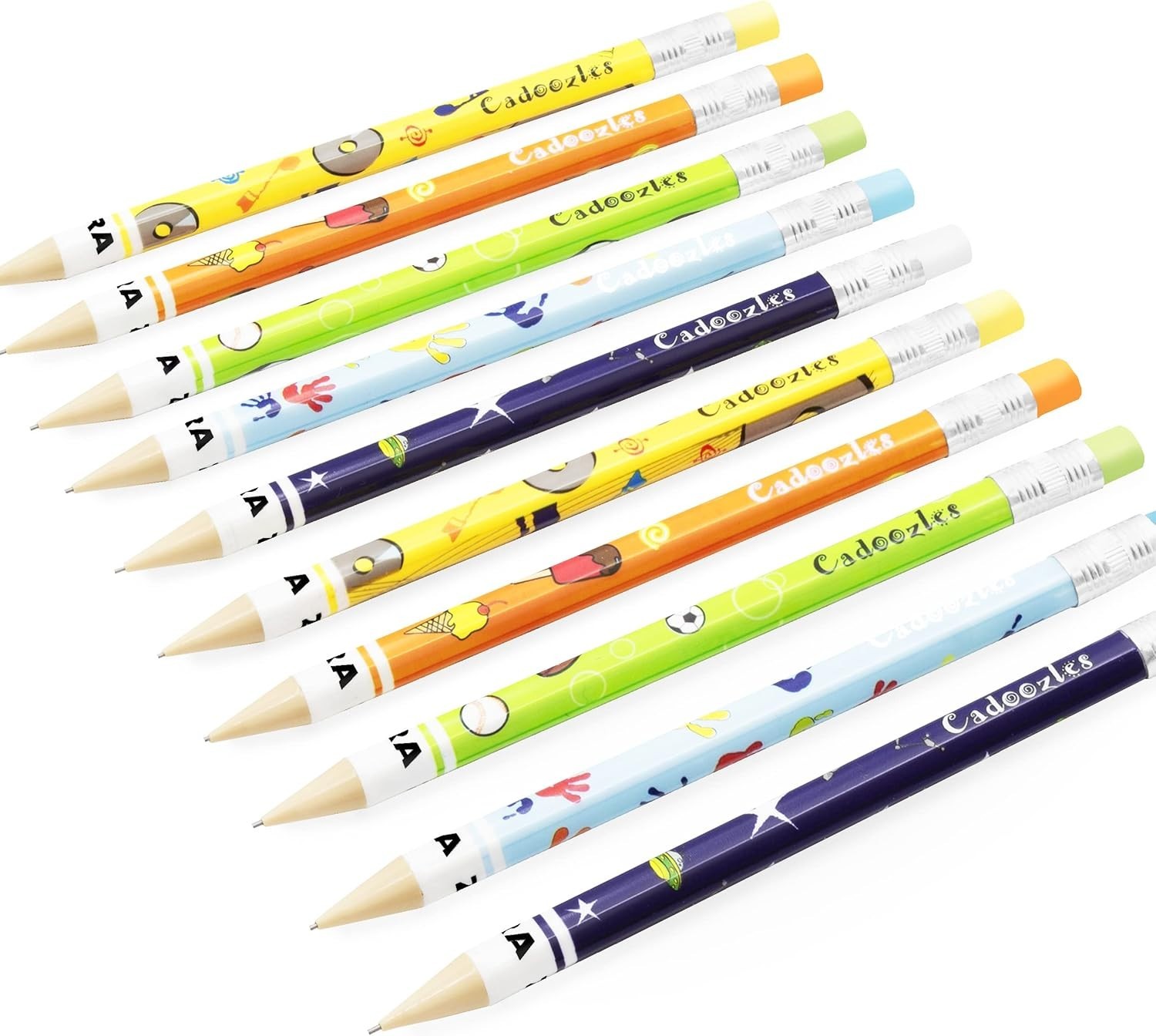 Zebra Funky Cadoozles Mechanical Pencils – 0.7mm Lead – 30 Count (Pack of 1)