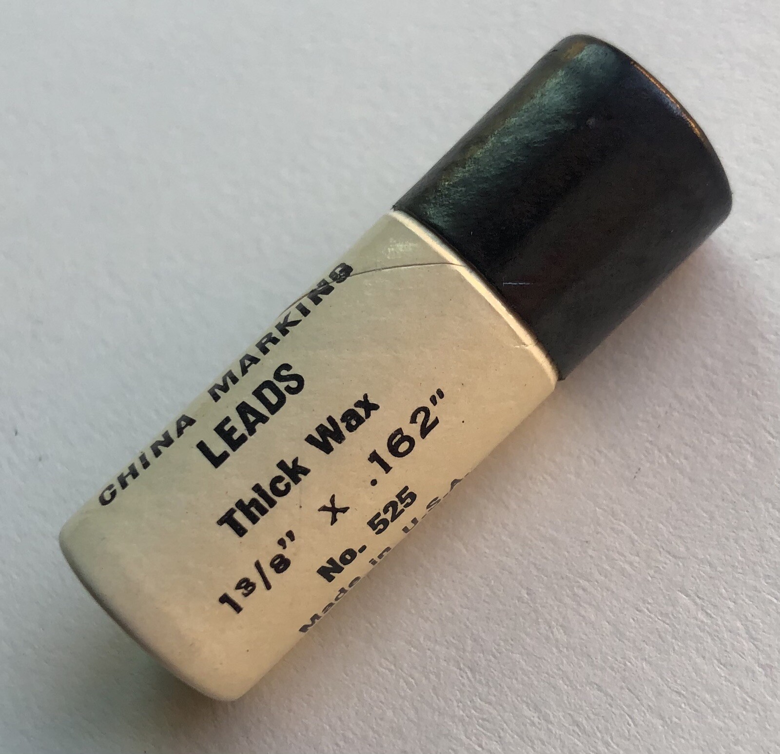 Vintage A. W. Faber Black China Marking 4mm Lead NOS 6 Per Tube Extra Holder USA
