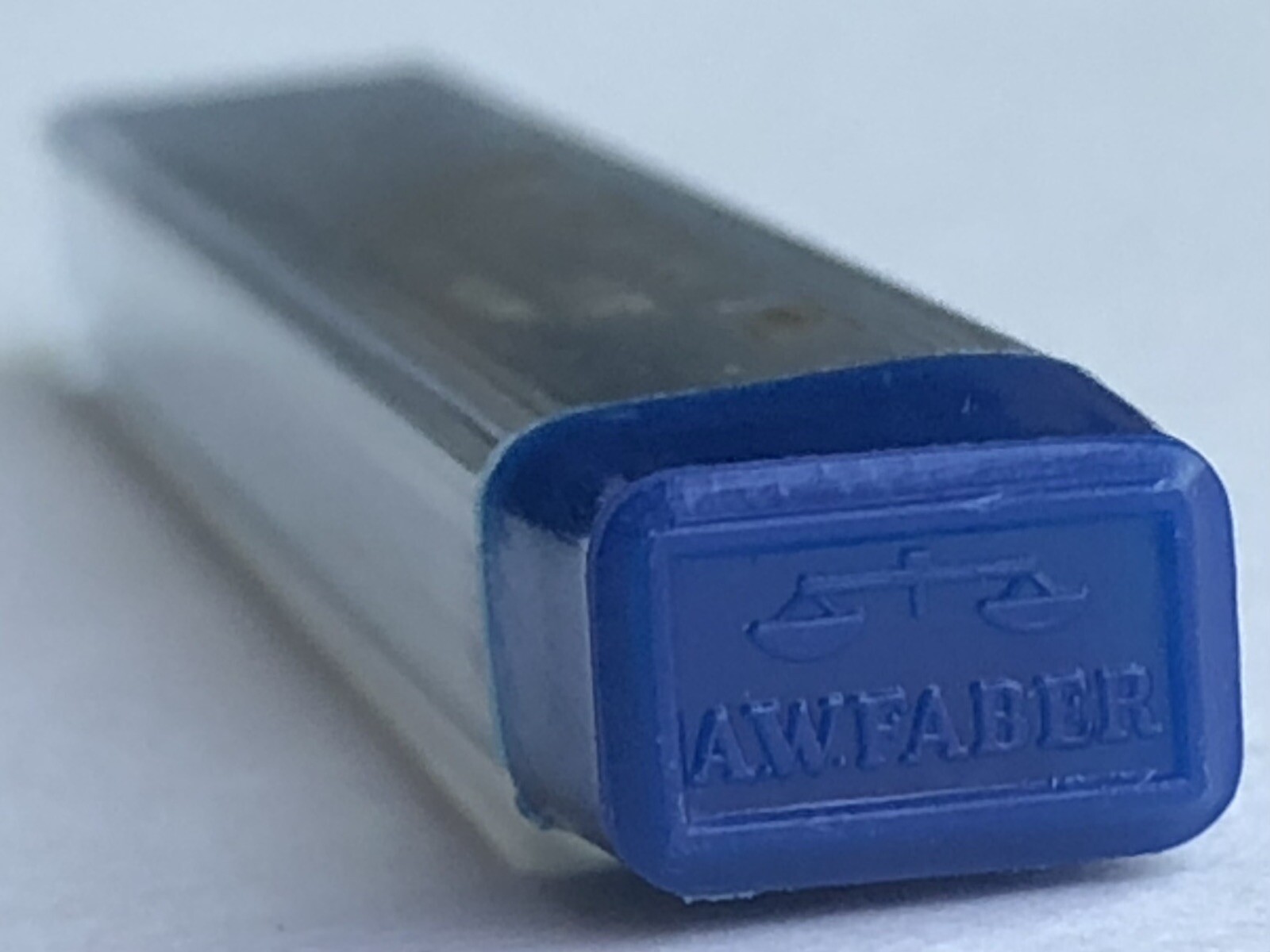 Vintage A. W. FABER Mechanical Pencil Lead Blue .9mm 2.75″ NOS 9pk Tube Germany