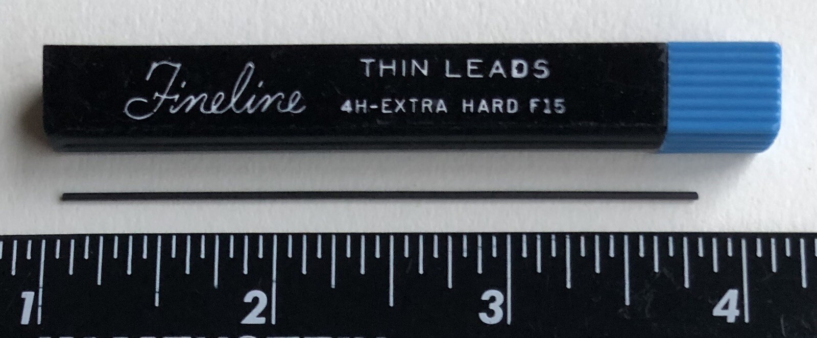 Vintage SHEAFFER Fineline Mechanical Pencil Lead Extra Hard 4H .9mm NOS 12pk USA