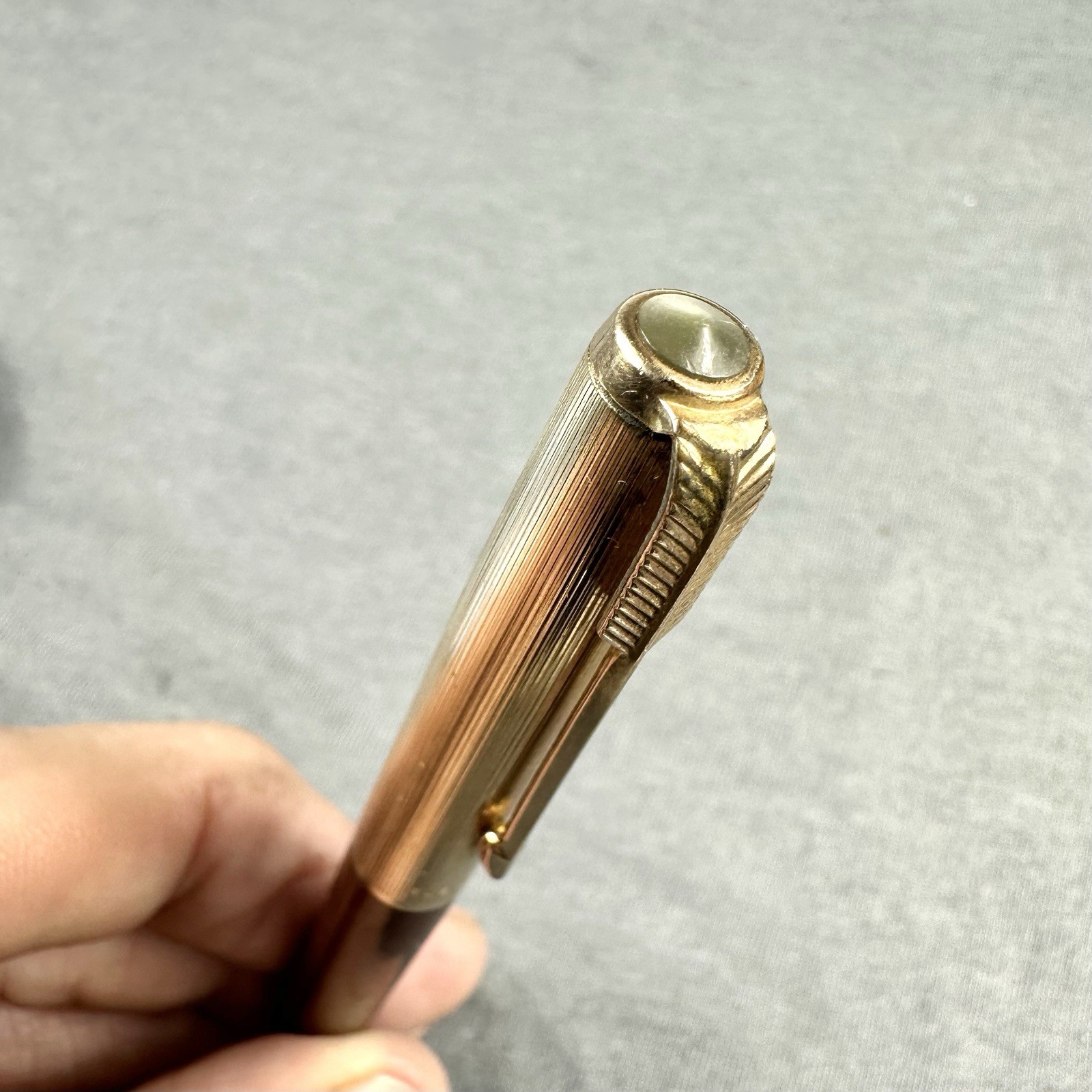 Parker 51 Pencil Cordovan Brown Working 1/8 14k Gold Filled Cap Excellent