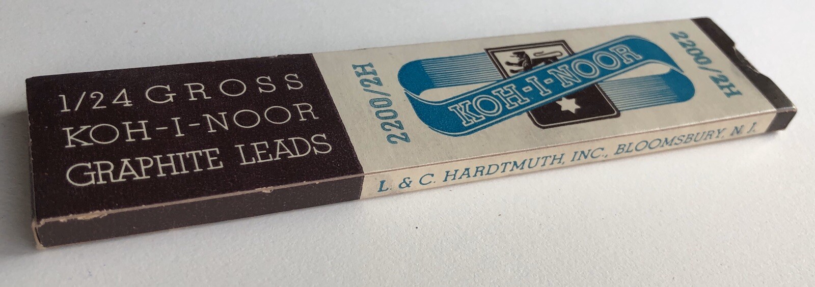 Vintage Koh-I-Noor Hardtmuth 2200 NOS 2mm 2H Drafting Lead 6 Pack Sleeve USA