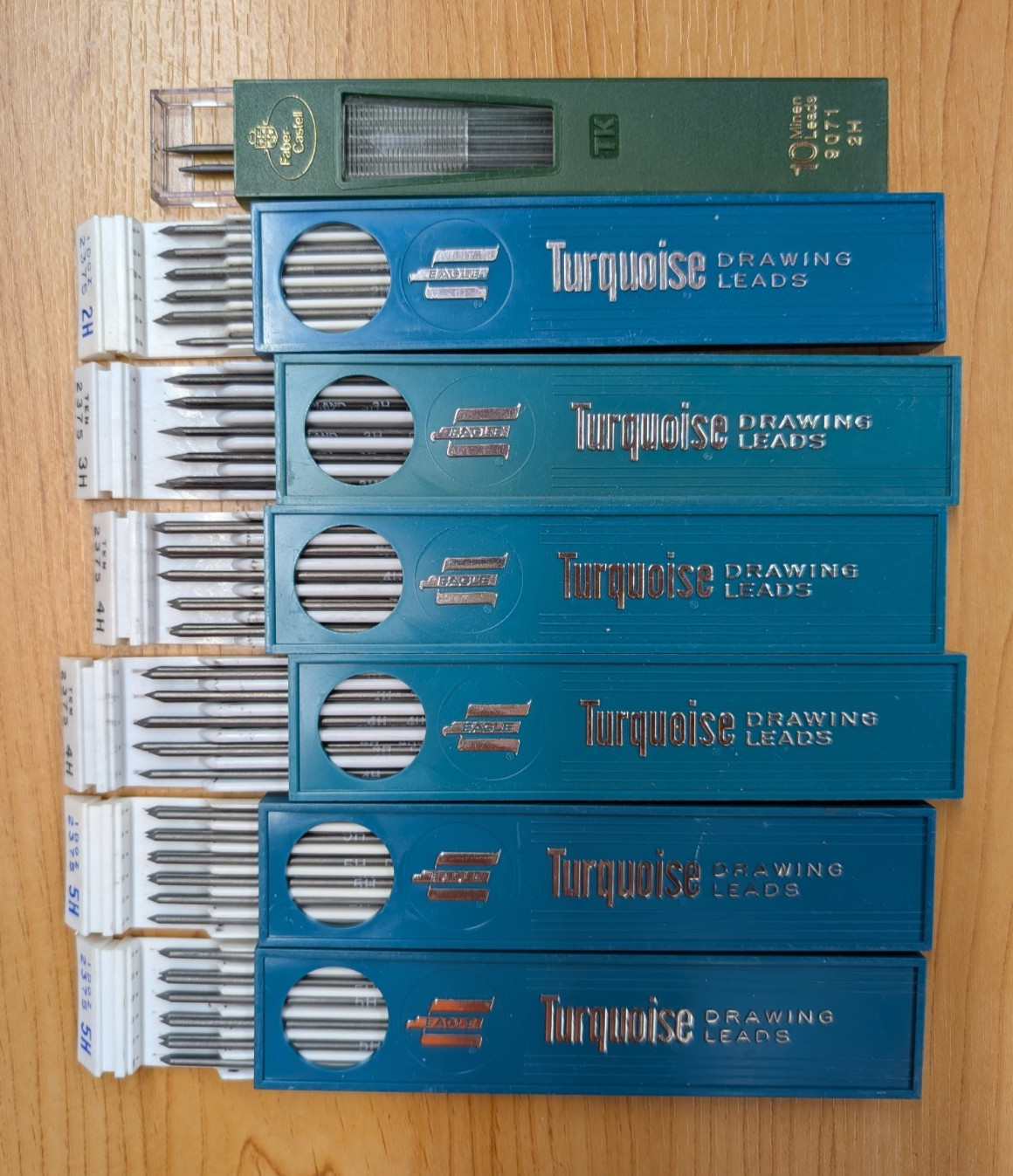 Vintage Lot of Turquoise Eagle Drawing Leads 2375 2H 3H 4H 5H FREE SHIP