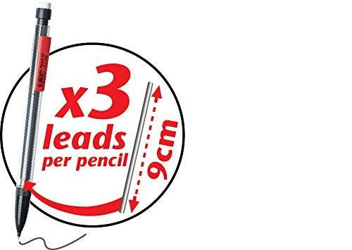 BIC Mechanical Pencil, Medium Point, 5 Count (Pack of 1), Green, Blue, Red