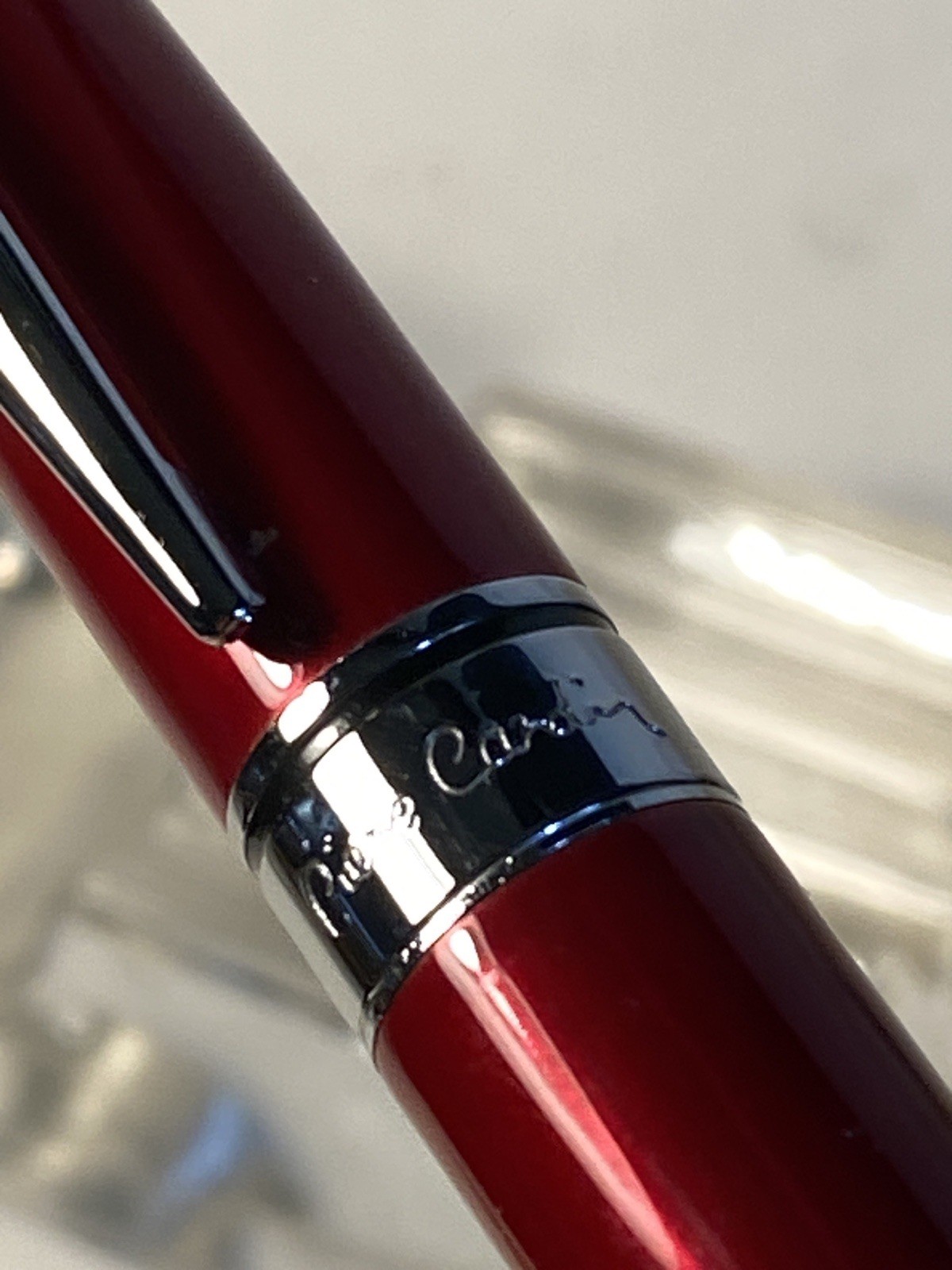 Pierre Cardin Mechanical Pencil Metallic Red & Chrome