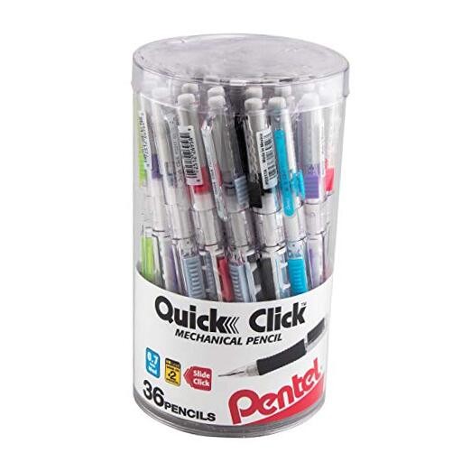Quick Click Mechanical Pencil, () Med 36 Count (Pack of 1) Assorted 0.7mm
