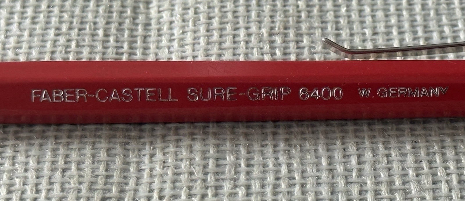 Vintage A.W Faber Castell Sure-Grip 6400 Pencil Red (Rare) Mechanical W GERMANY