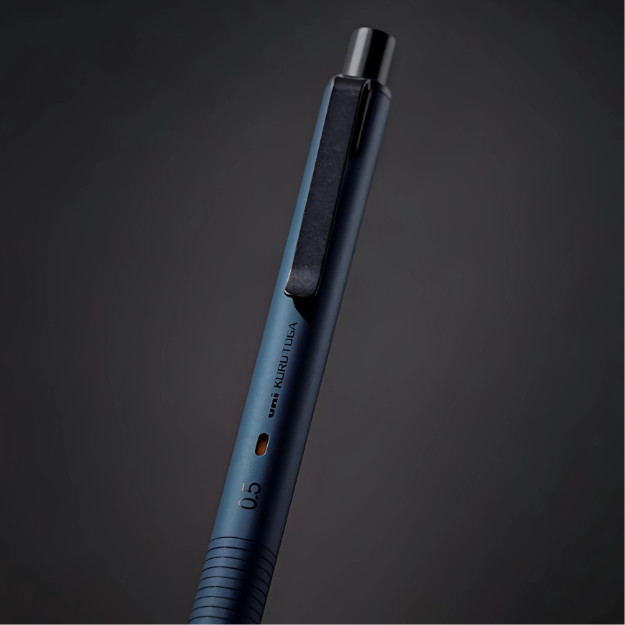 Mitsubishi Kuru Toga Metal Mechanical Pencil 0.5mm Silent Blue M5KH1P.10