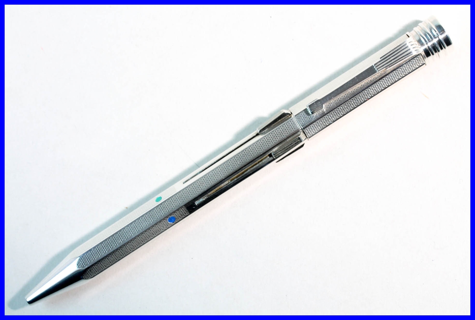 Solid 900 Silver FEND 4 color MULTI Pencil SUPER NORMA 1950s w BOX & PAPERS /NOS