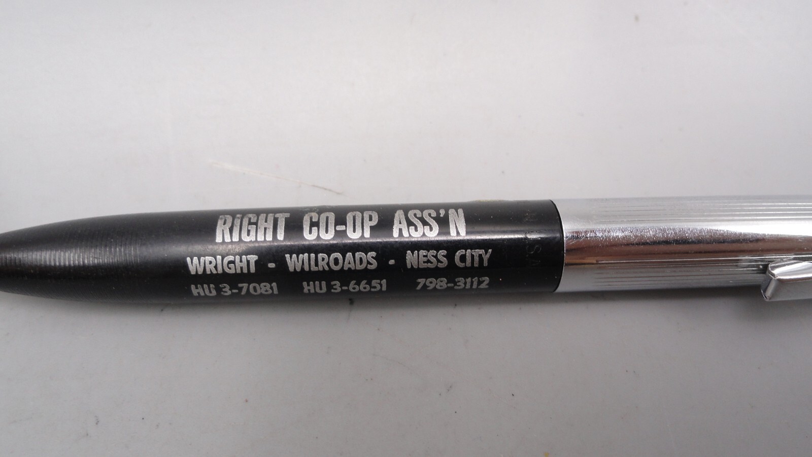 Vintage Right Co-Op Wright, Wilroads, Ness City, Kansas Mechanical Twist Pencil