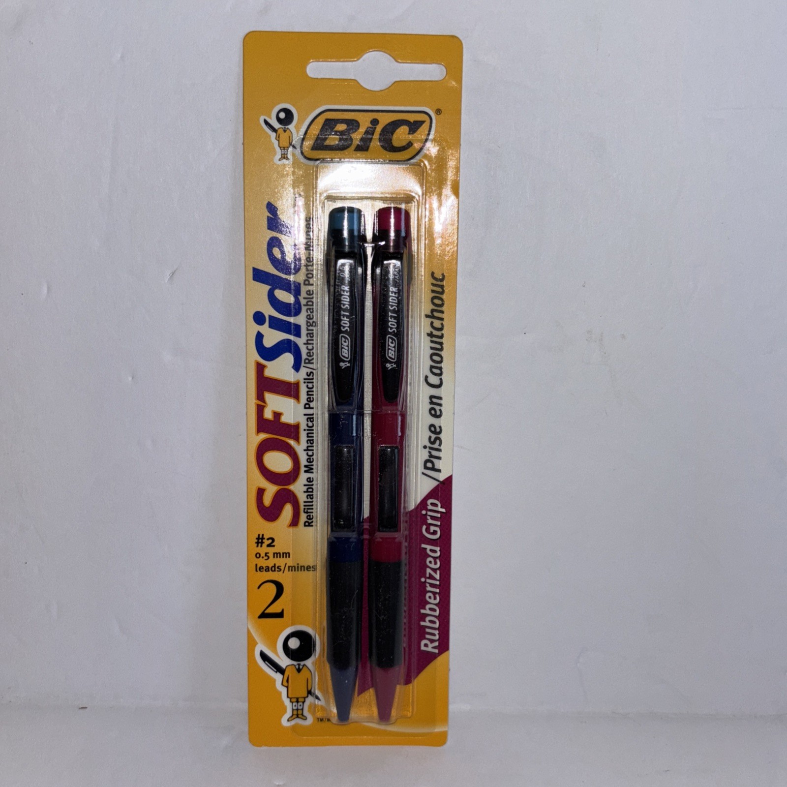 Bic Soft Sider Mechanical Pencils #2 0.5mm New Pack Of 2 Sealed NOS 1997 Japan