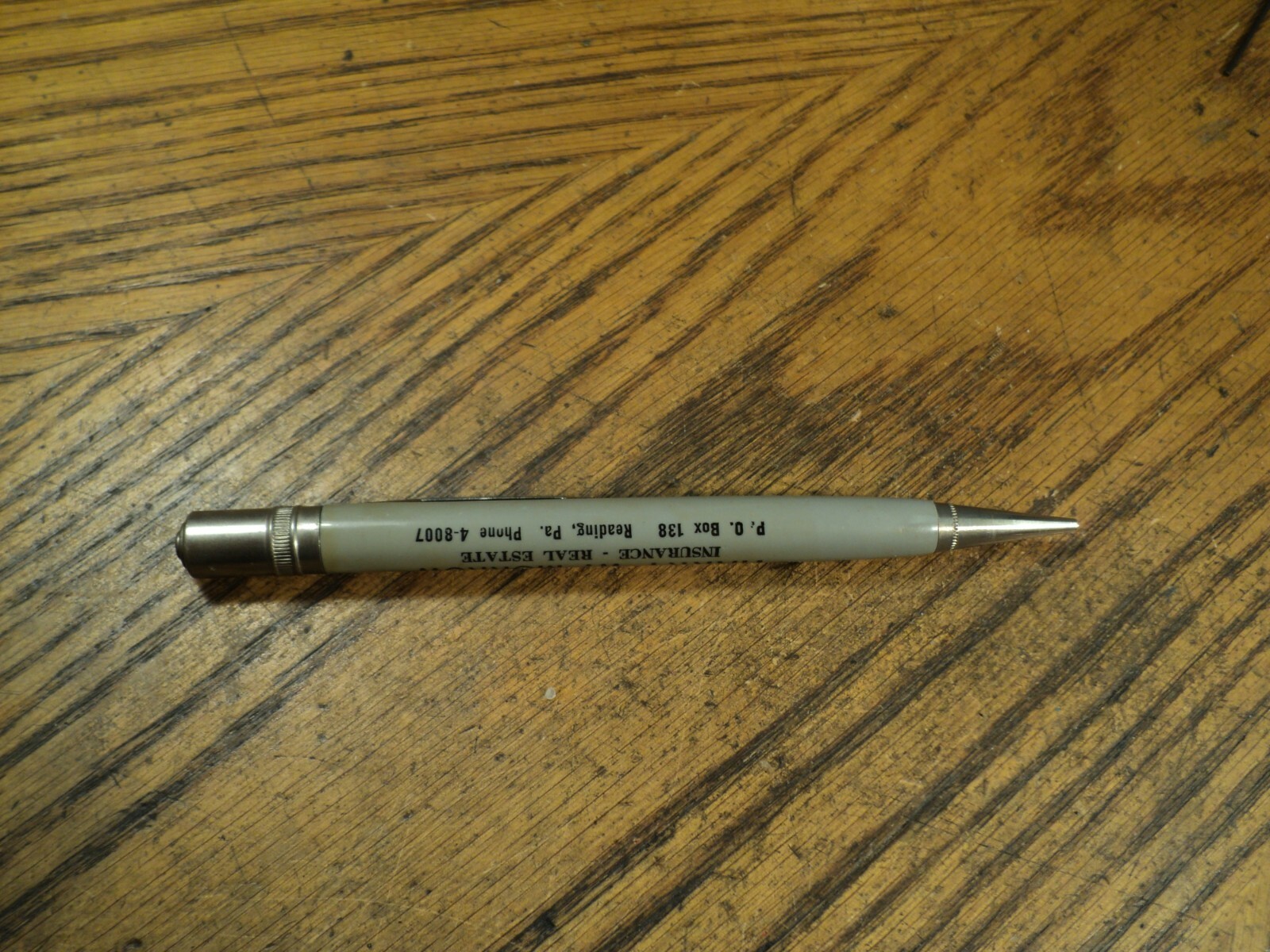 Vintage Wings Mechanical Pencil Harry W Morrow Insurance Real Estate Reading PA