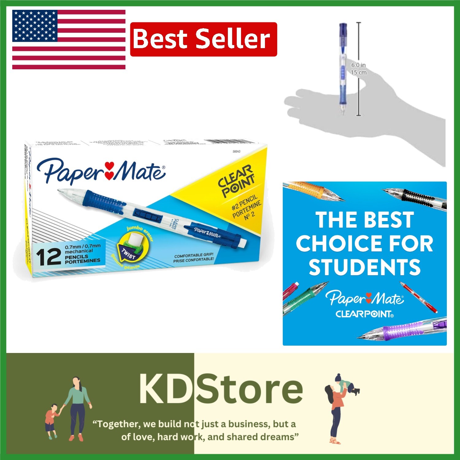 Clearpoint 0.7mm Mechanical Pencils – Perfect for Drafting & Art Supplies