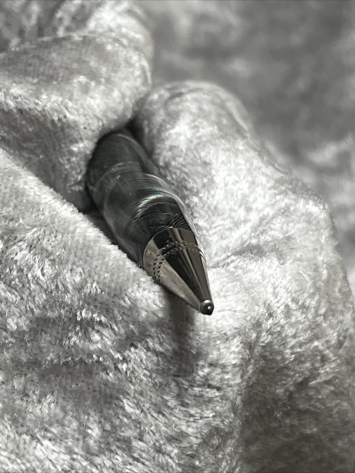 Vintage Majestic Mechanical Pencil with Silver & Black Marble Pattern
