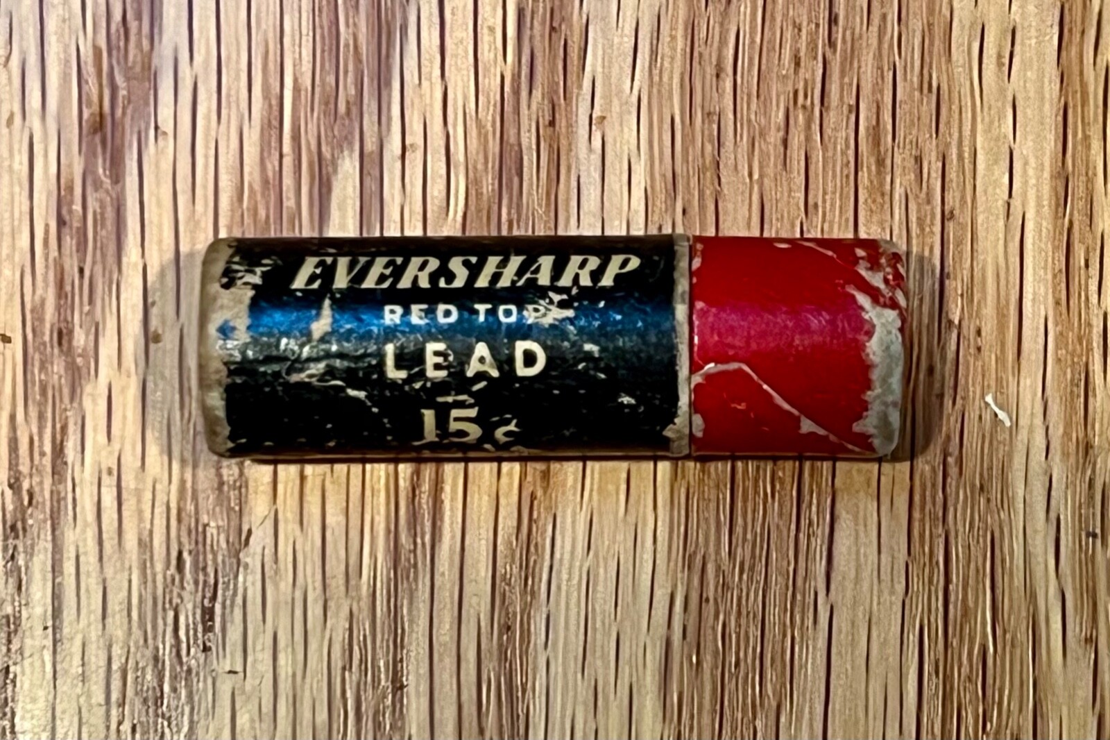 (3) Antique Pencil Lead Mini Cannisters w/ Lead refills, Eversharp Red Top Brand