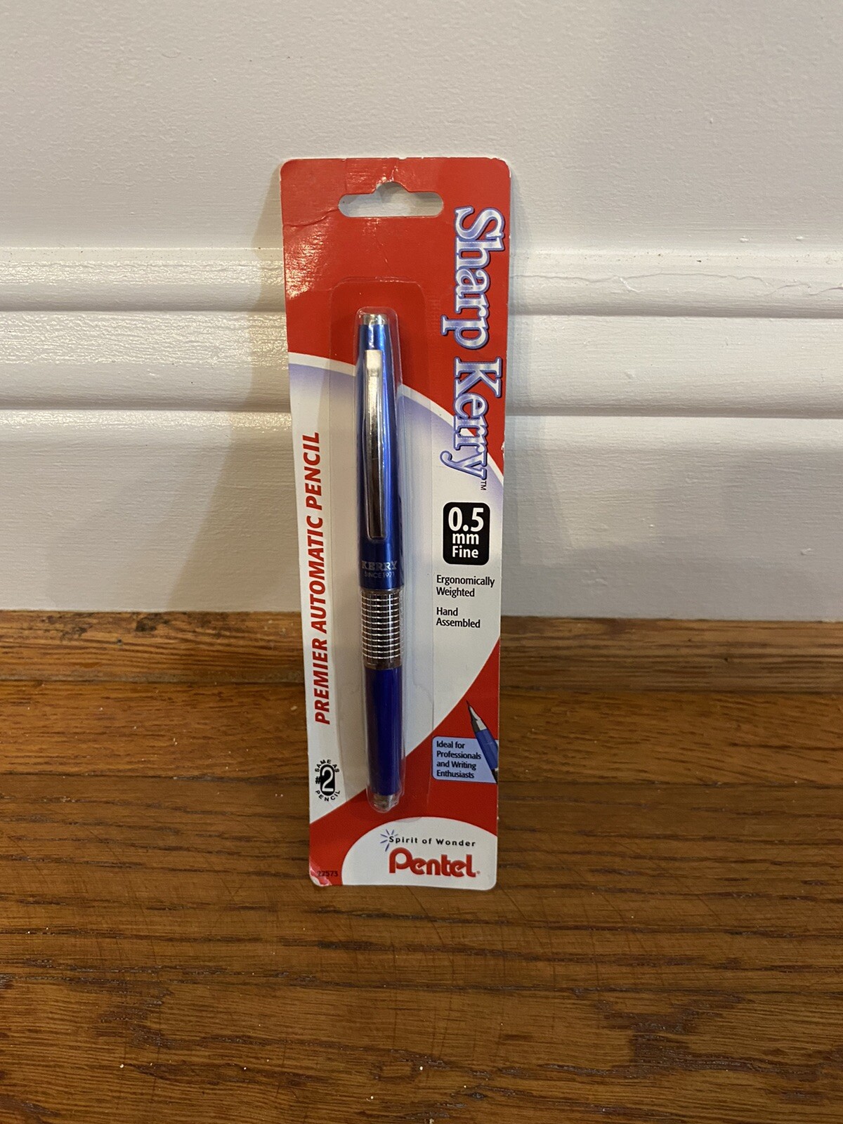 Pentel P1035B Sharp Kerry Mechanical Pencil, 0.50 mm, Metallic Blue Barrel